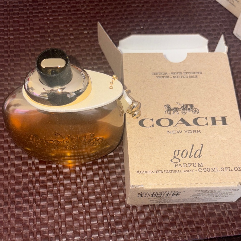 Coach Gold Parfum with charm in new tester box. - Picture 2 of 3